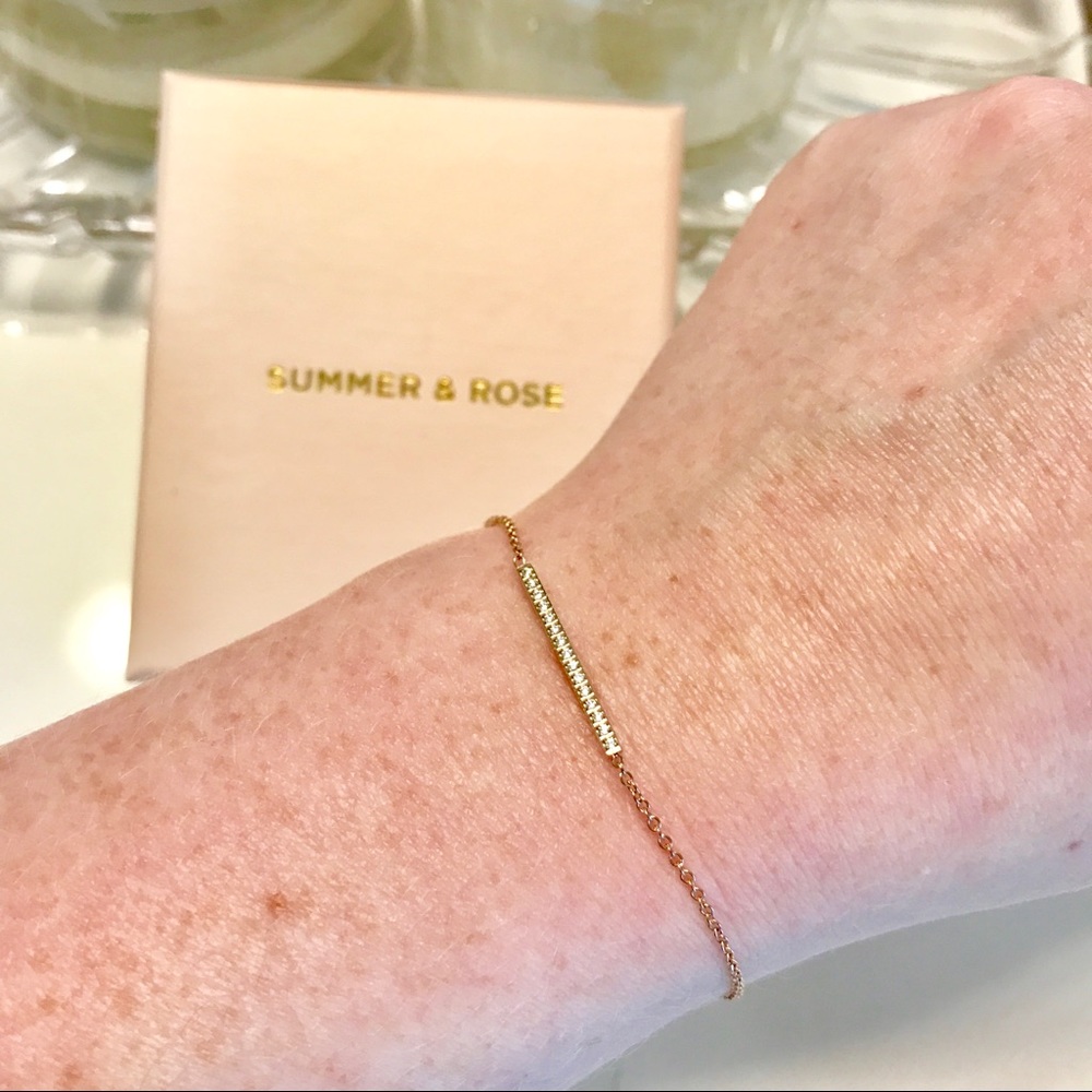 Summer & Rose Amanda Bar Bracelet Rose Gold